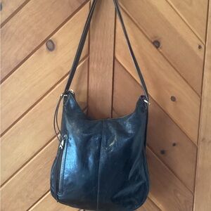 HOBO Crossbody polished leather bag